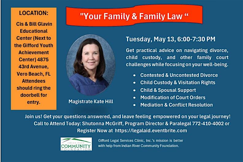Gifford Legal Services Clinic to Hosts 2nd Free Community Legal Workshop | Event in Vero Beach | AllEvents
