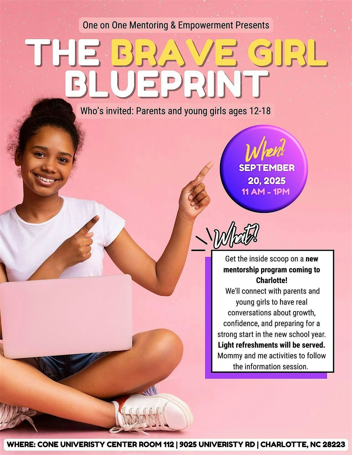 The Brave Girl Blueprint, 20 September | Event in Charlotte | AllEvents