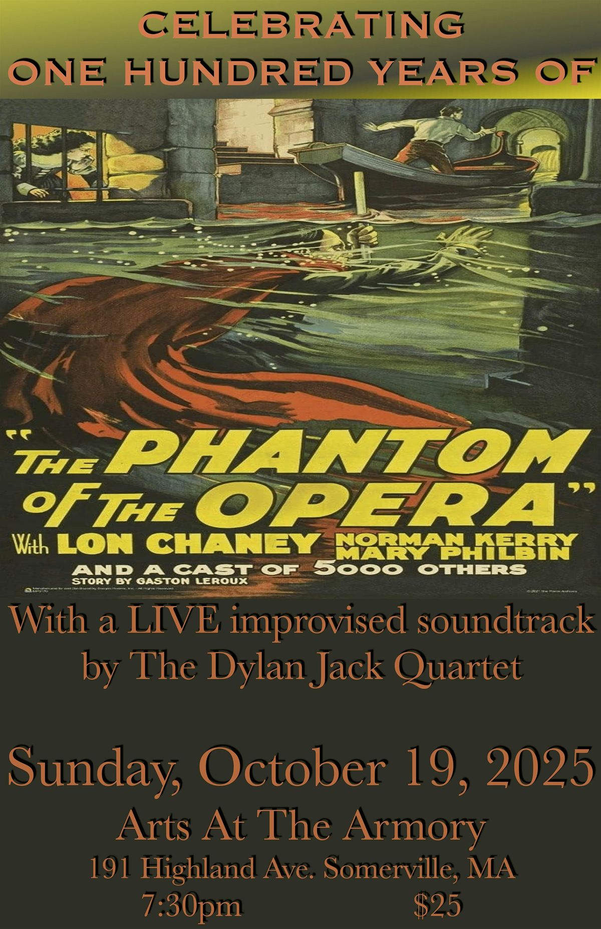 Phantom of the Opera - The Centennial, 19 October | Event in Somerville | AllEvents