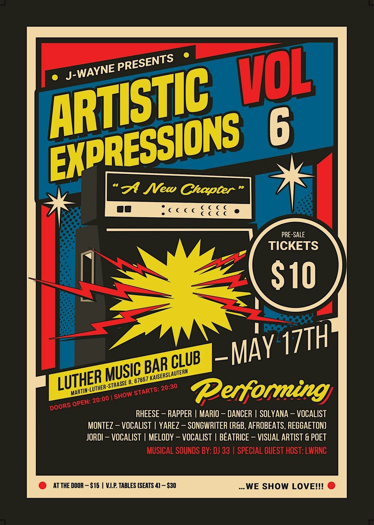 J-Wayne Presents ***ARTISTIC EXPRESSIONS*** Vol. 6  "A New Chapter", 17 May | Event in Kaiserslautern