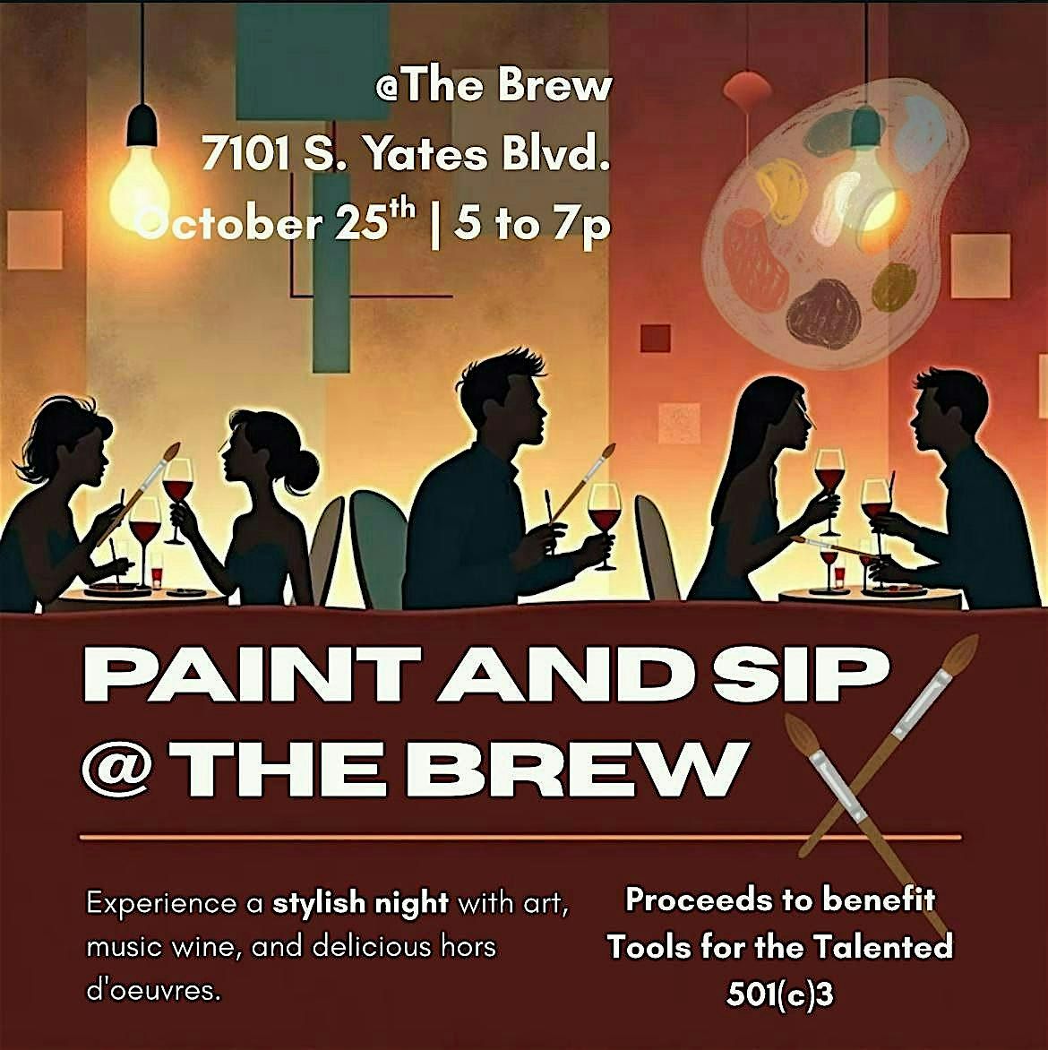 Paint & Sip at The Brew, 25 October | Event in Chicago | AllEvents