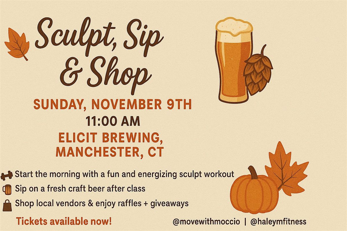 Sculpt, Sip & Shop, 9 November | Event in Manchester | AllEvents