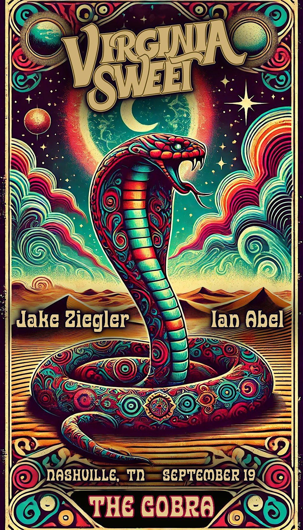 Venue: Virginia Sweet | Jake Ziegler | Ian Abel, 19 September | Event in Nashville | AllEvents