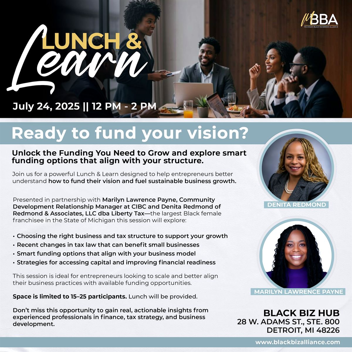 Lunch & Learn: Unlock The Funding You Need To Grow! | Event in Detroit | AllEvents