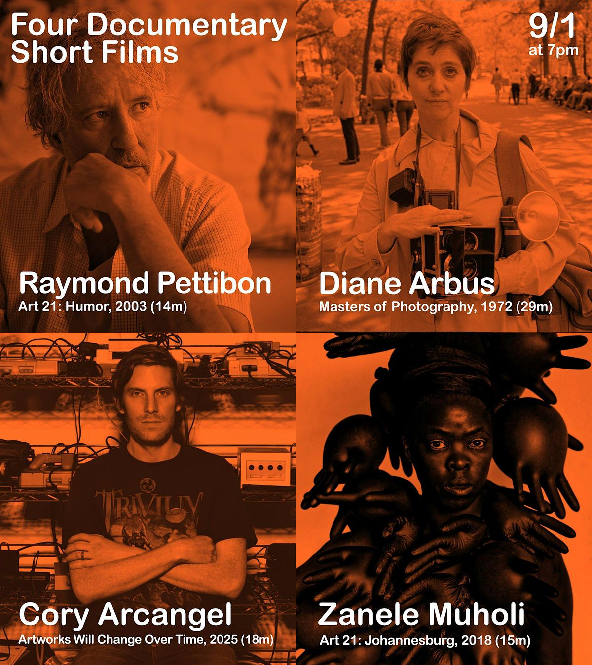 Raymond Pettibon, Diane Arbus, Cory Arcangel, and Zanele Muholi Docs, 1 September | Event in Los Angeles | AllEvents