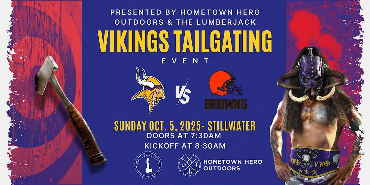 Tailgate for a Cause – Vikings vs. Browns Tailgate, 5 October | Event in Stillwater | AllEvents