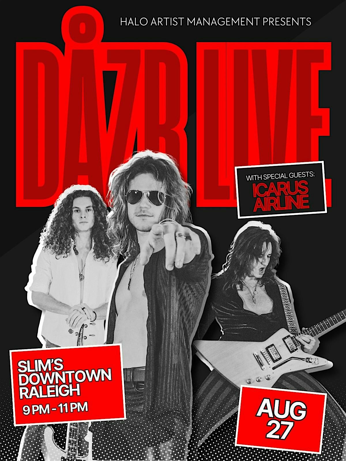 DÅZR LIVE AT SLIM's, 27 August | Event in Raleigh | AllEvents