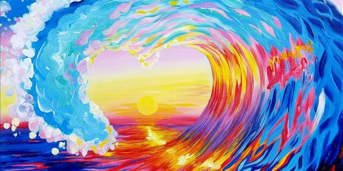 Surfing Into Love Waves - Paint and Sip by Classpop!™, 7 July | Event in Denver | AllEvents