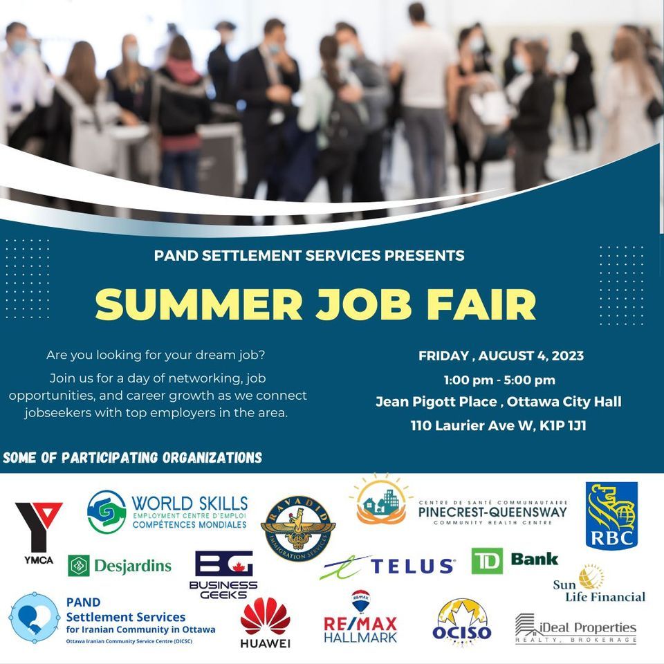 Summer Job Fair, Ottawa City Hall, 4 August 2023 AllEvents.in