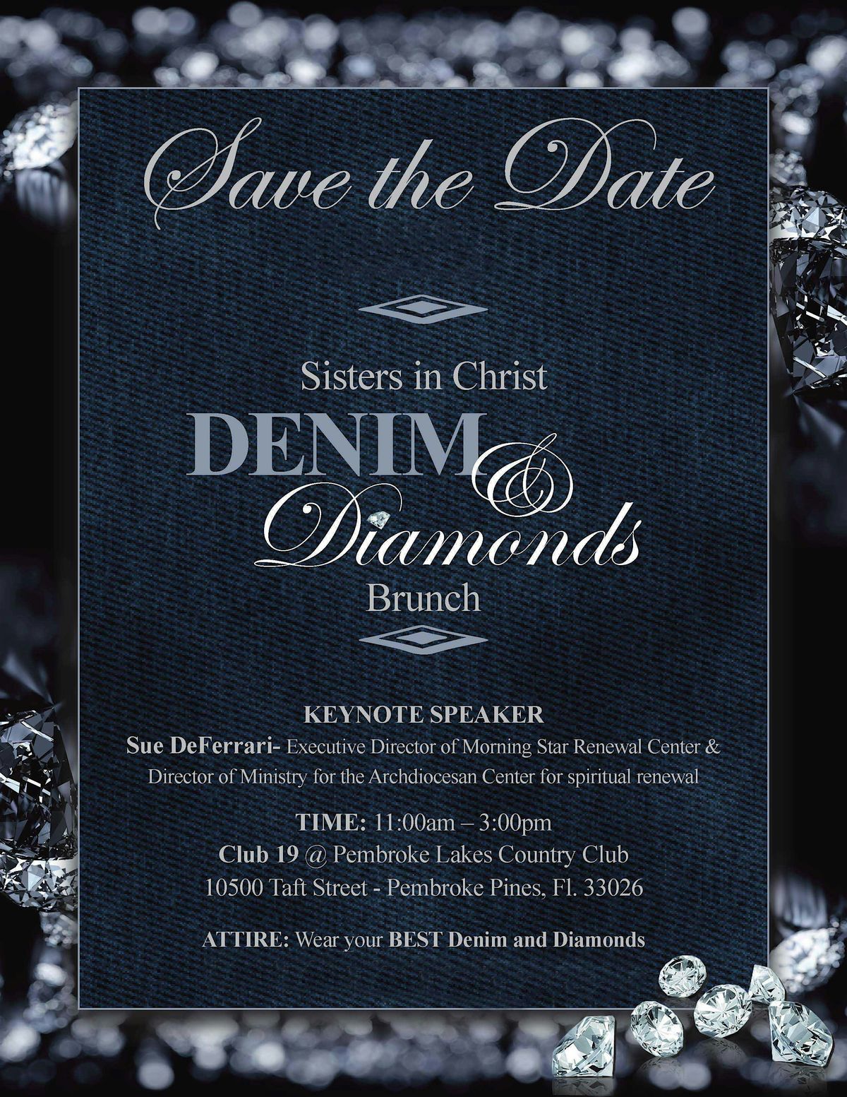 Denim & Diamonds Brunch, 23 August | Event in Weston | AllEvents