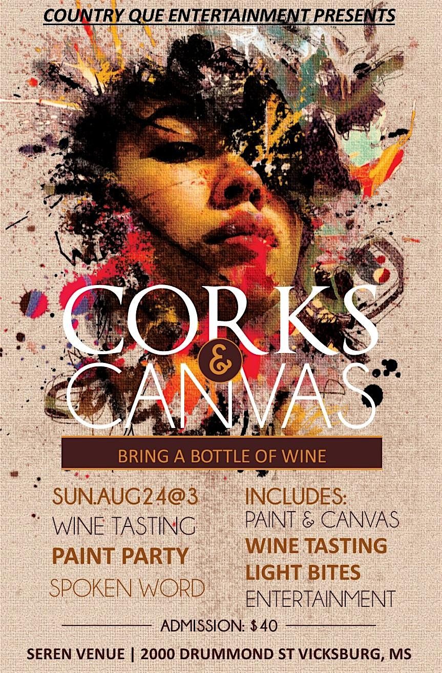 Corks & Canvas, 24 August | Event in Vicksburg | AllEvents