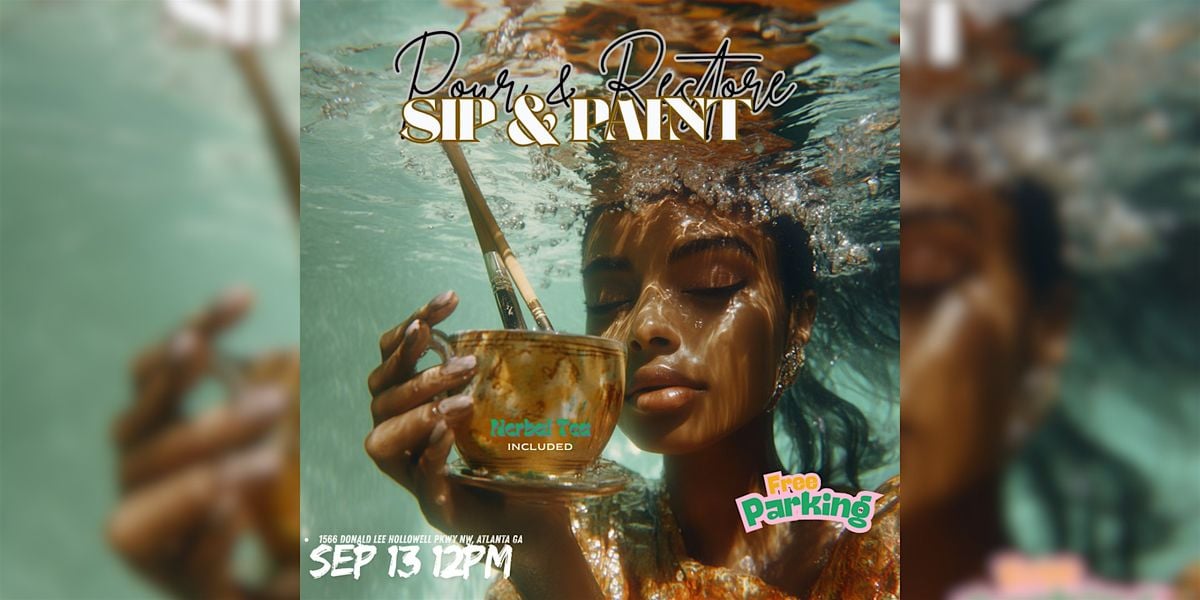 Pour & Restore: A Wellness-Centered Sip & Paint, 13 September | Event in Atlanta | AllEvents