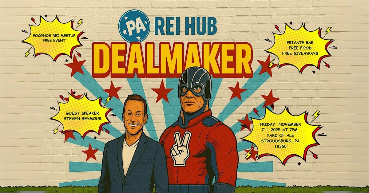 Poconos REI Meetup (November 2025) - Dealmaker, 7 November | Event in Stroudsburg | AllEvents