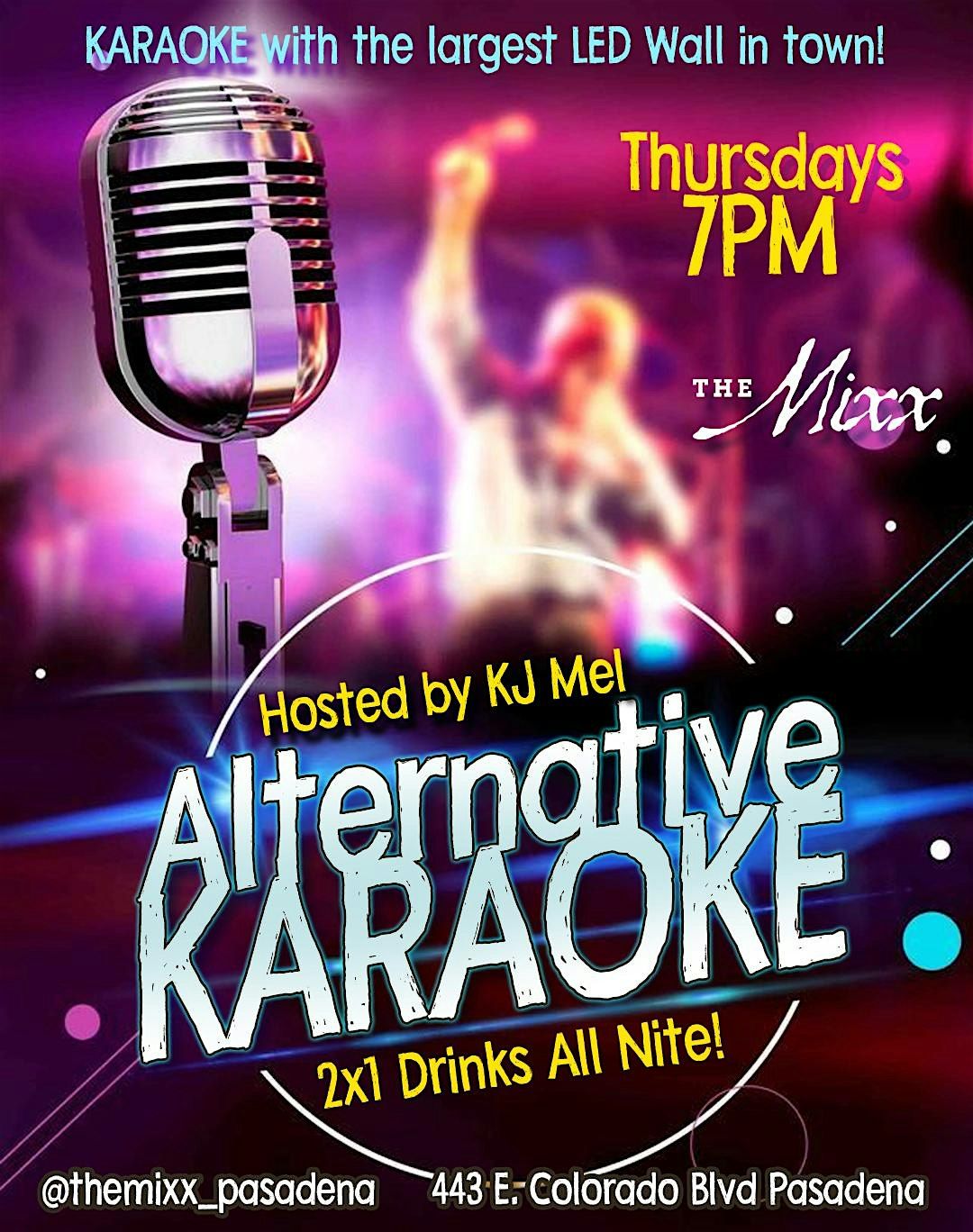 ALTERNATIVE KARAOKE with the largest LED Wall in town, 14 August | Event in Pasadena | AllEvents