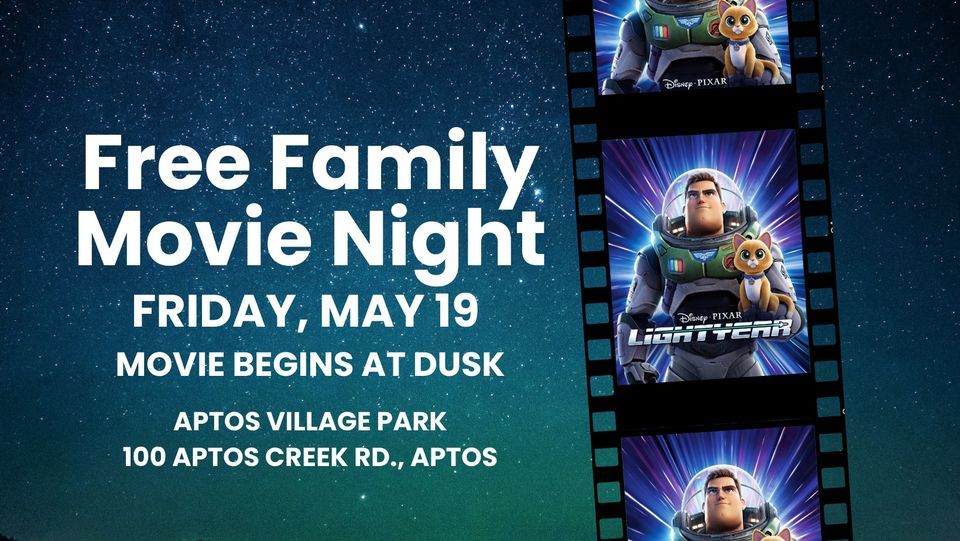 Free Family Movie Night Lightyear, Aptos Village Park, 19 May 2023