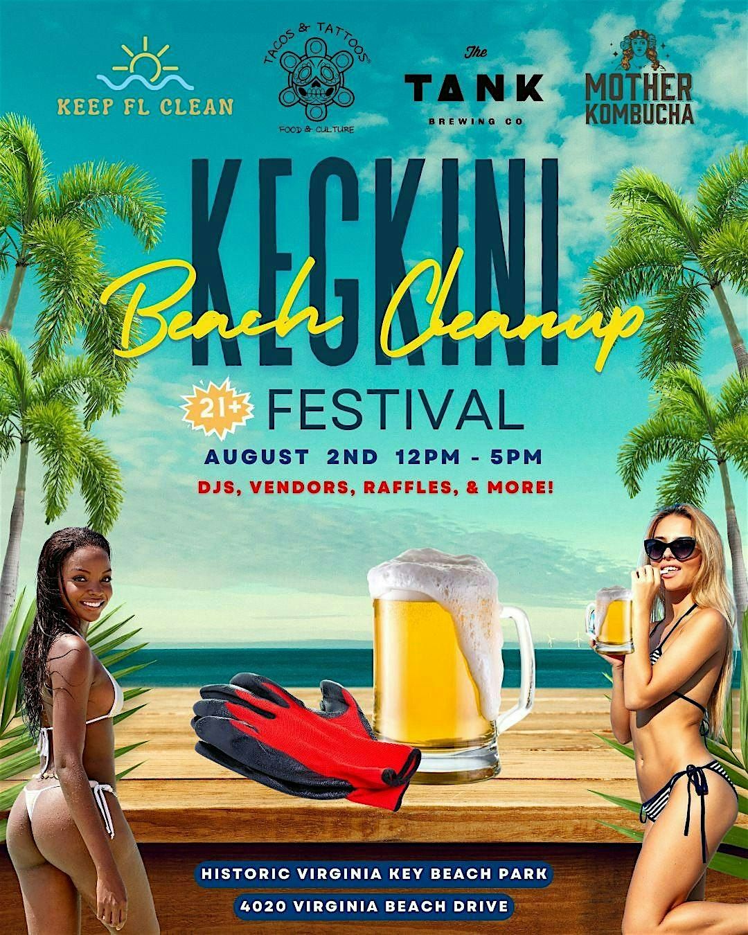 21+ Kegkini Beach Cleanup Festival, 2 August | Event in Miami | AllEvents