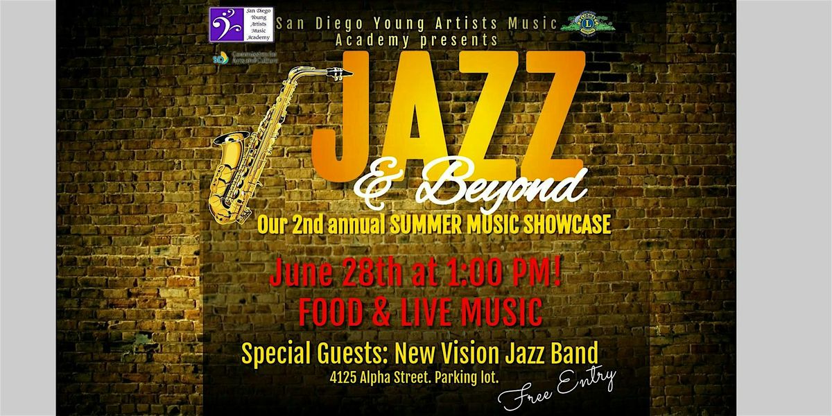 Jazz and Beyond 2nd Annual Music Showcase 2025, 28 June | Event in San Diego | AllEvents