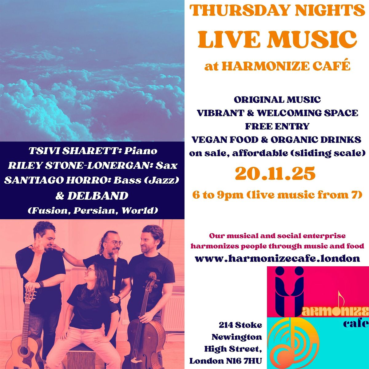 Tsivi Sharett and Delband at Harmonize Café | Event in London | AllEvents