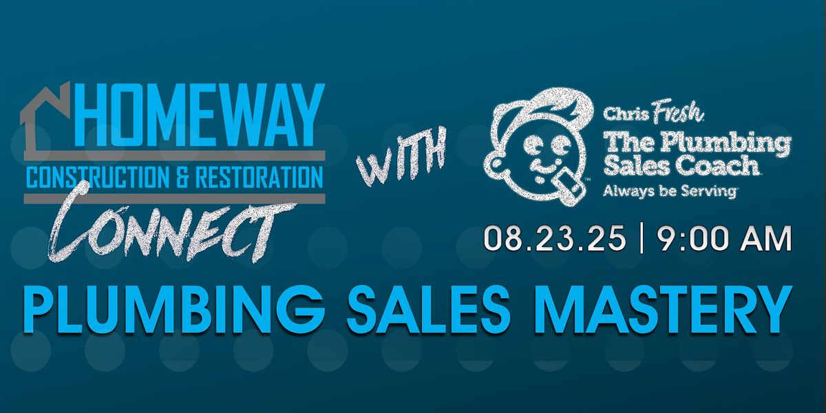 Plumbing Sales Mastery with Chris Fresh, 23 August | Event in Bartlett | AllEvents