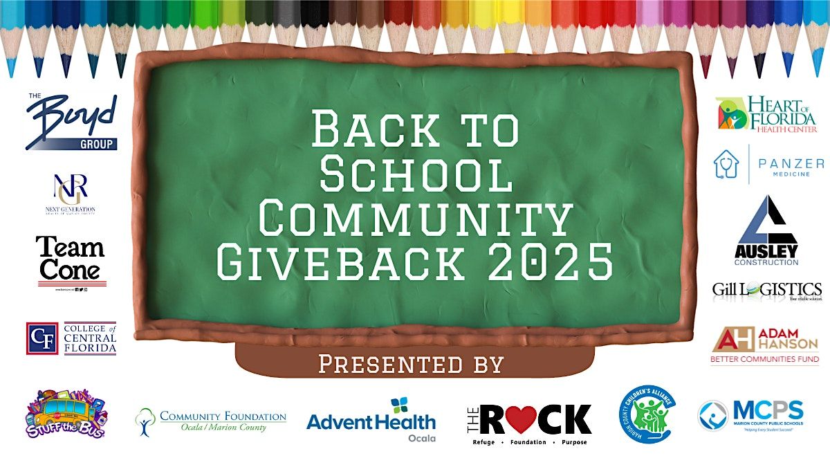 Back to School Community Giveback 2025, 26 July | Event in Marion County | AllEvents