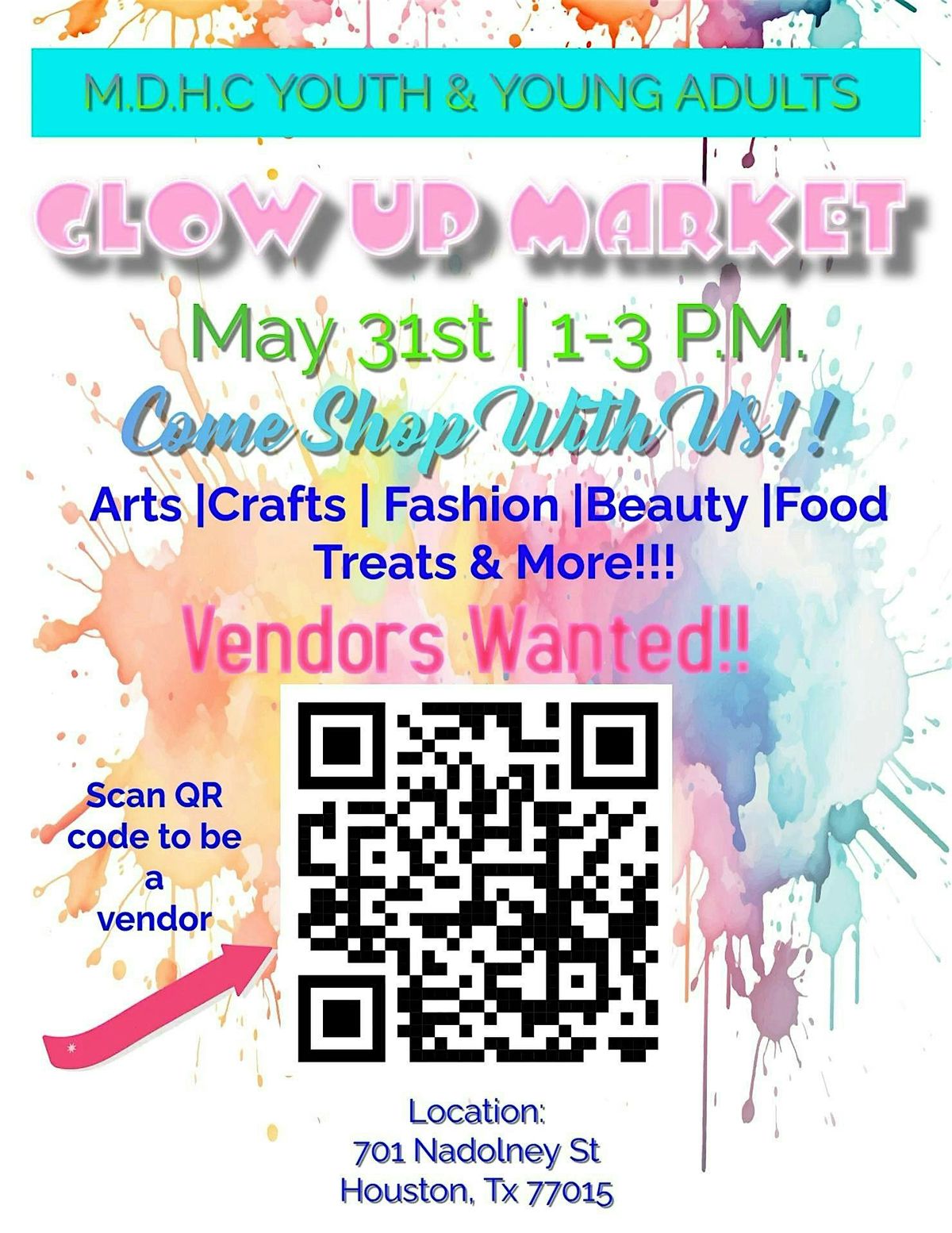 The Glow Up Market, 31 May | Event in Houston | AllEvents