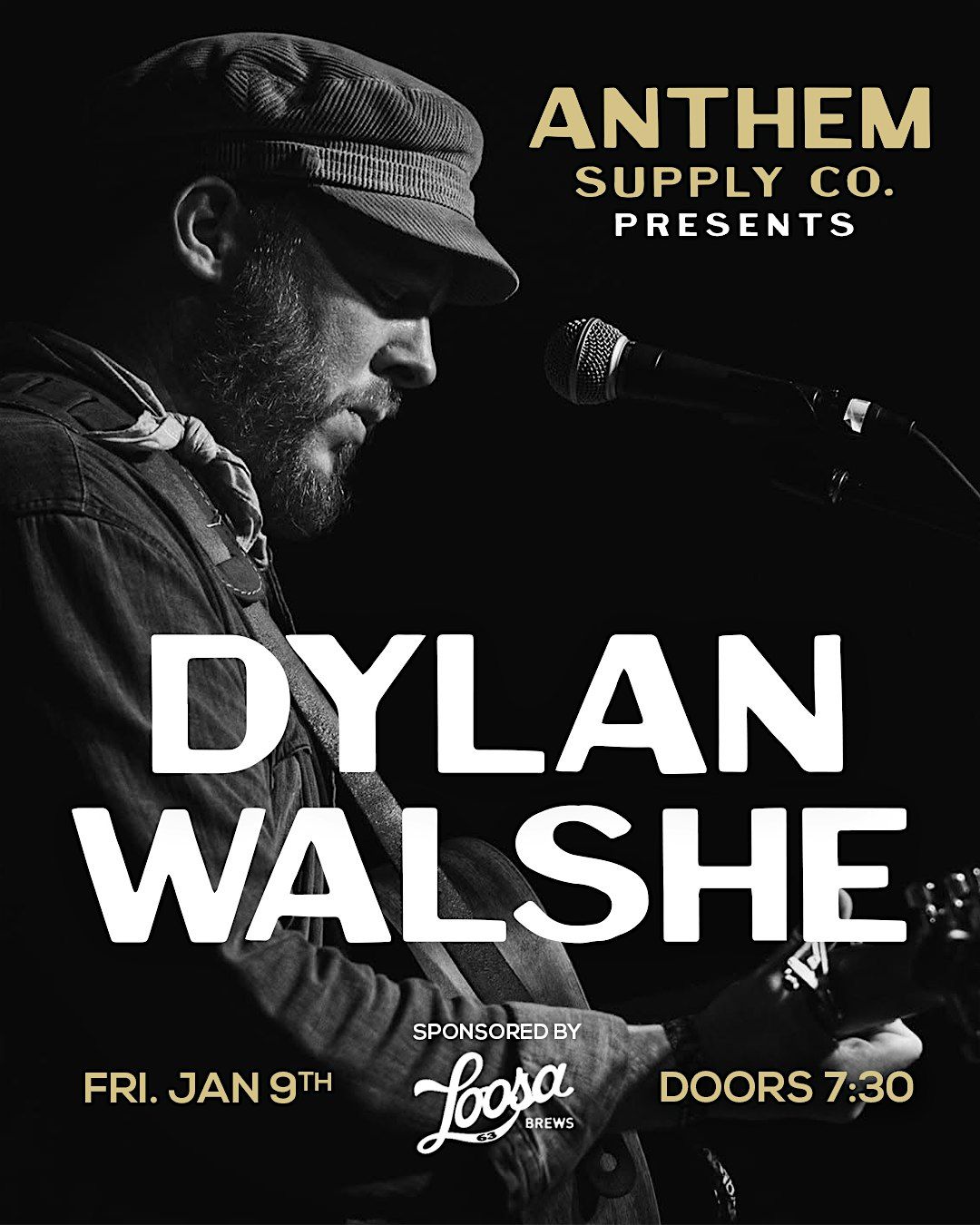 Dylan Walshe Onstage @ Anthem, 9 January | Event in Tuscaloosa | AllEvents