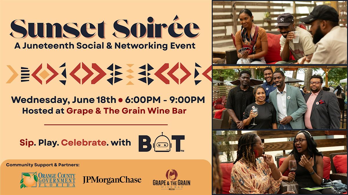 Sunset Soirée: A Juneteenth Social & Networking Event, 18 June | Event in Orlando | AllEvents