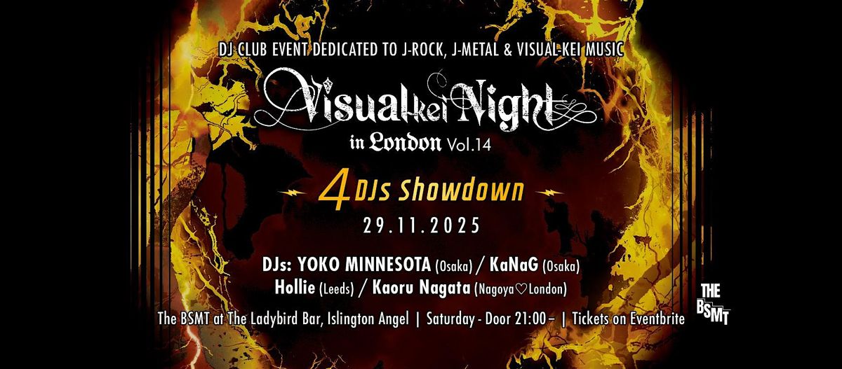 Visual-kei Night J-Rock Party in London Vol.14  ～4 DJs Showdown～, 29 November | Event in London | AllEvents