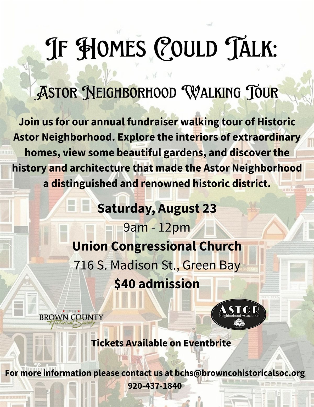 "If Homes Could Talk" Astor Neighborhood Walking Tour, 23 August | Event in Green Bay | AllEvents