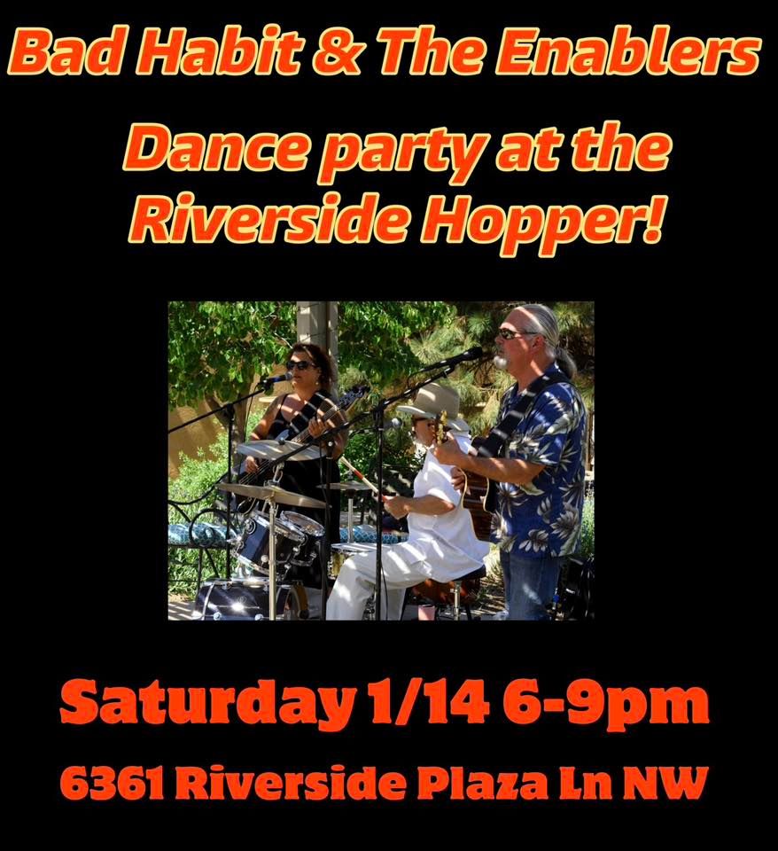 Bad Habit & The Enablers at the Hopper, The Hopper Pub & Pizzeria, Albuquerque, 14 January 2023