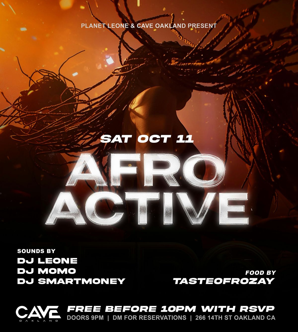 Afro Active, 11 October | Event in Oakland | AllEvents