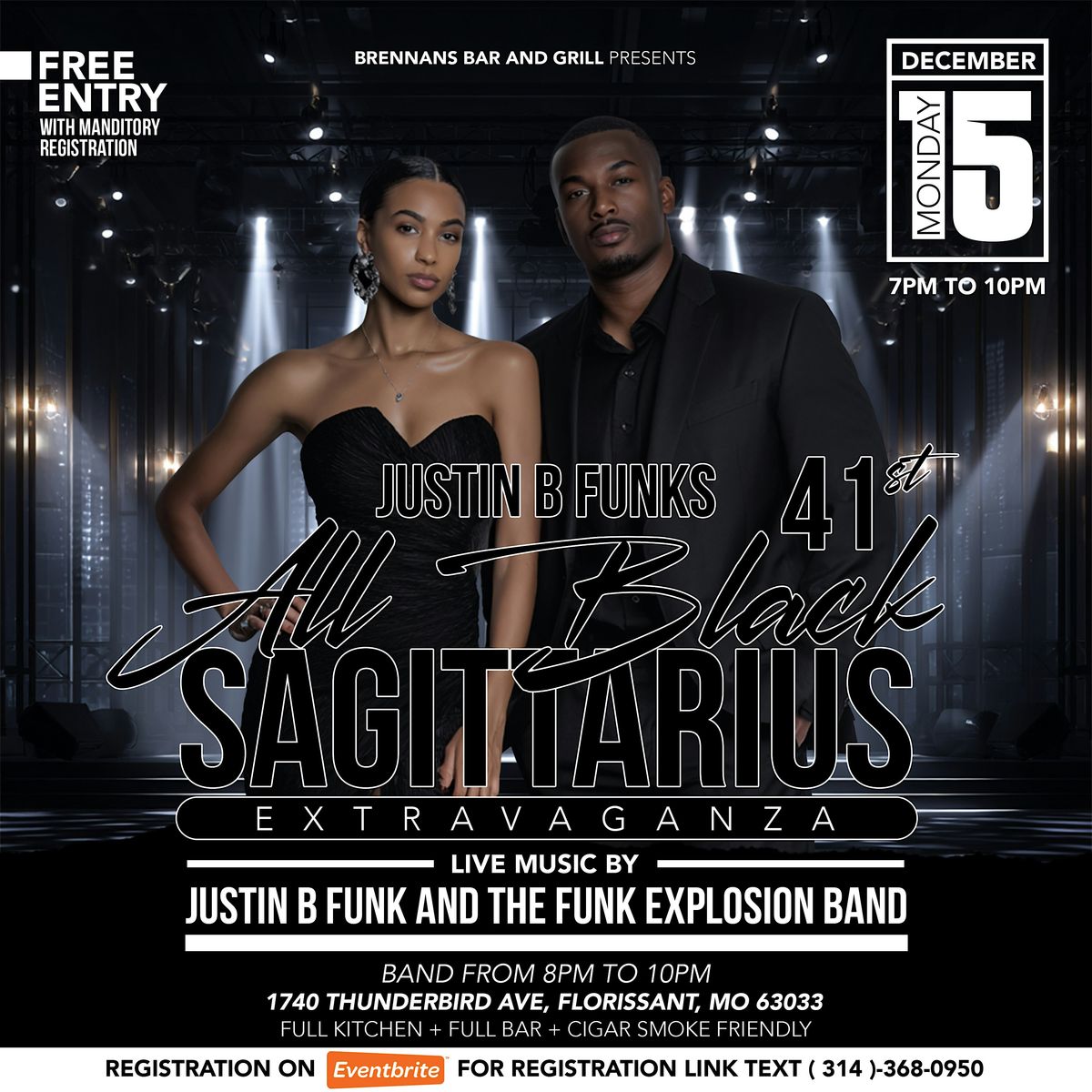 the all black take over Sagittarius edittion, 15 December | Event in Florissant | AllEvents
