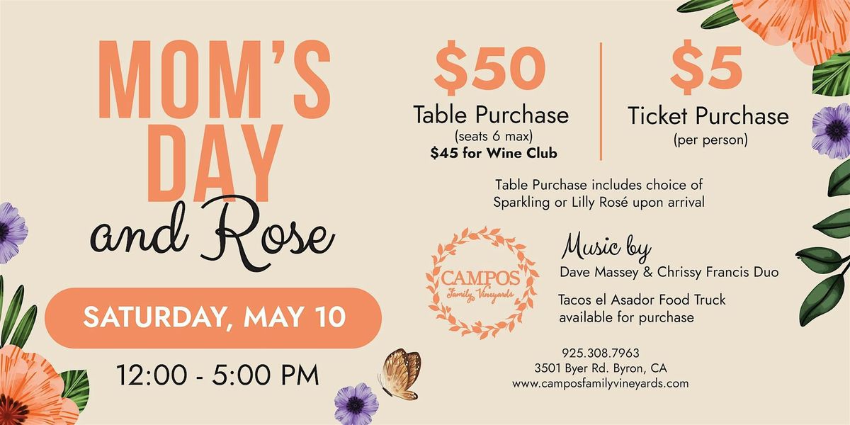 Mom's Day & Rose, 10 May | Event in Byron | AllEvents