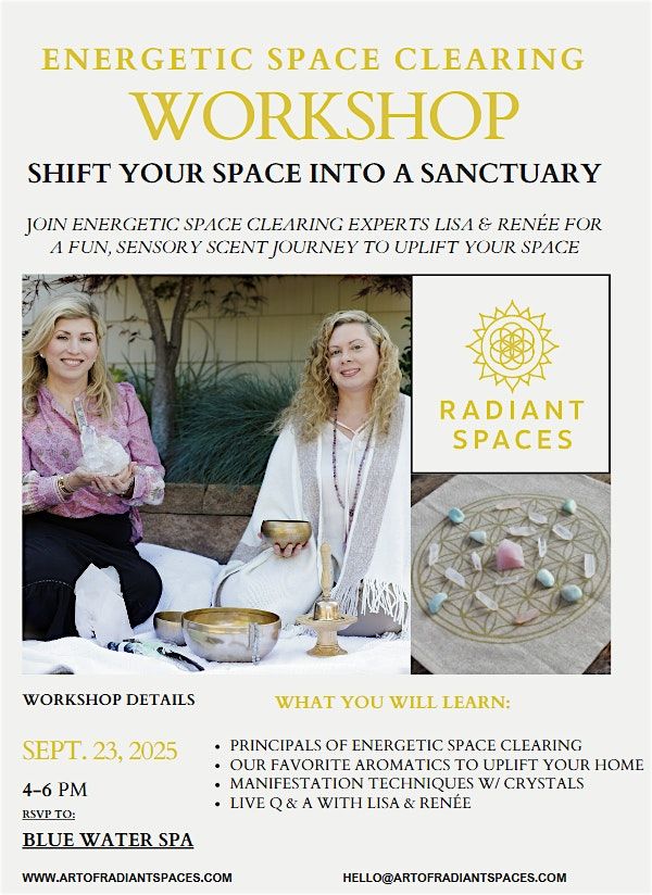 Energetic Space Clearing Workshop, 23 September | Event in Napa | AllEvents
