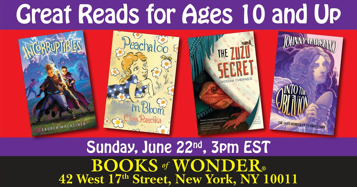 Great Reads For Ages 10 & Up, 22 June | Event in New York | AllEvents