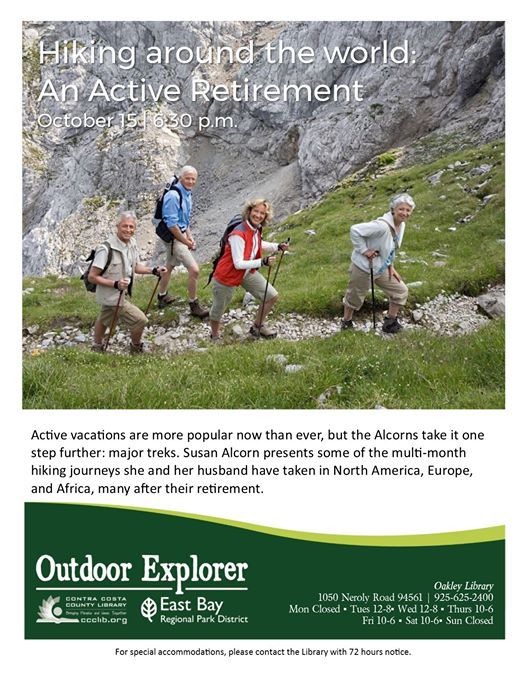 Hiking Around The World At Oakley Community Library Oakley