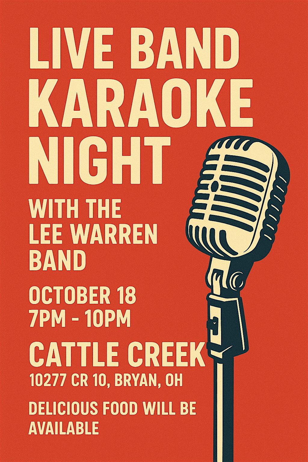 Live Band Karaoke with Lee Warren Band, 18 October | Event in Bryan | AllEvents