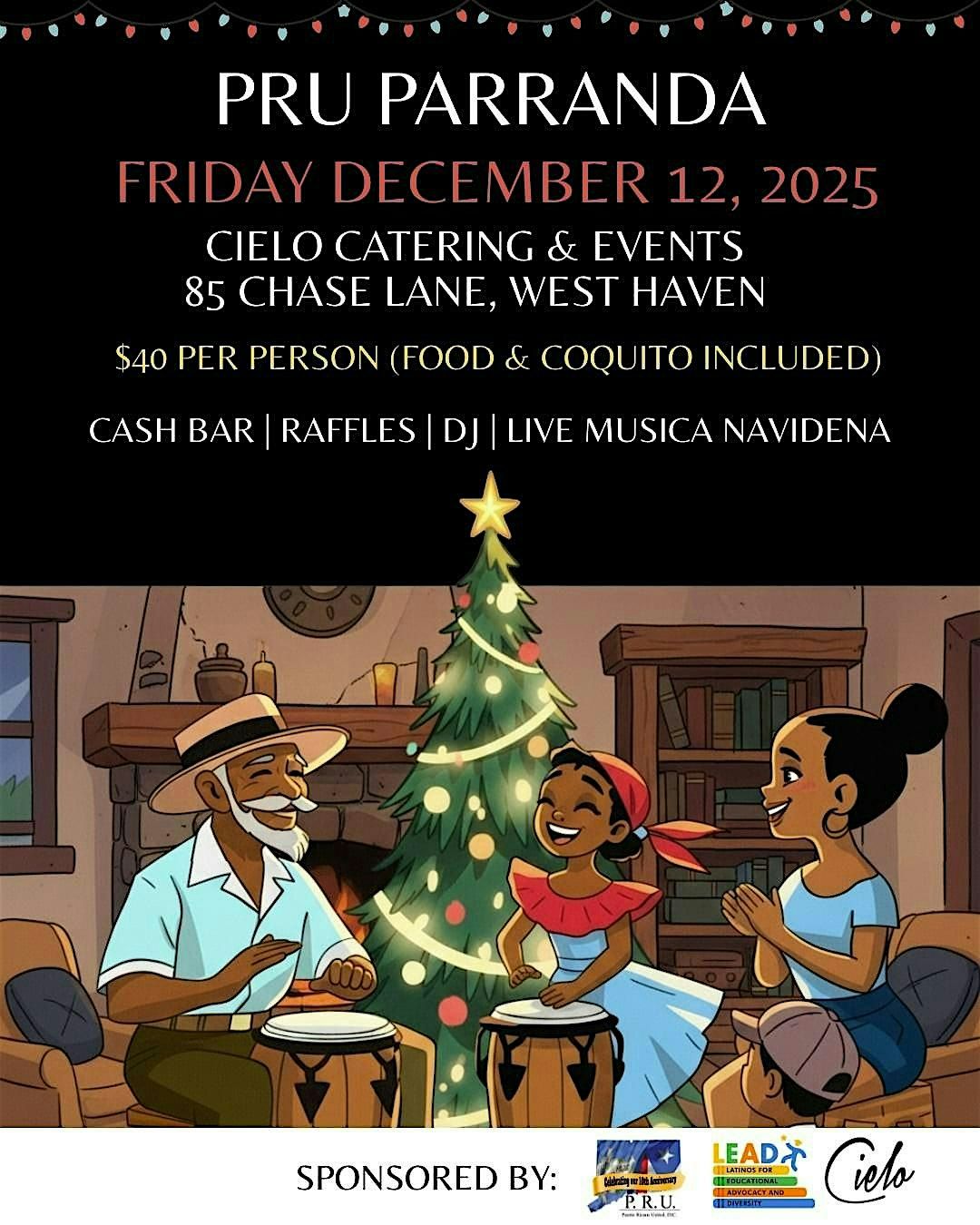 PRU PARRANDA 2025!, 12 December | Event in West Haven | AllEvents