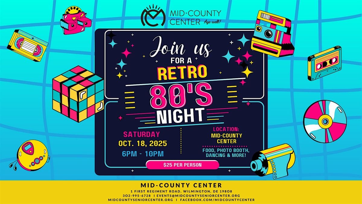 MCC 80's Party, 18 October | Event in Wilmington | AllEvents