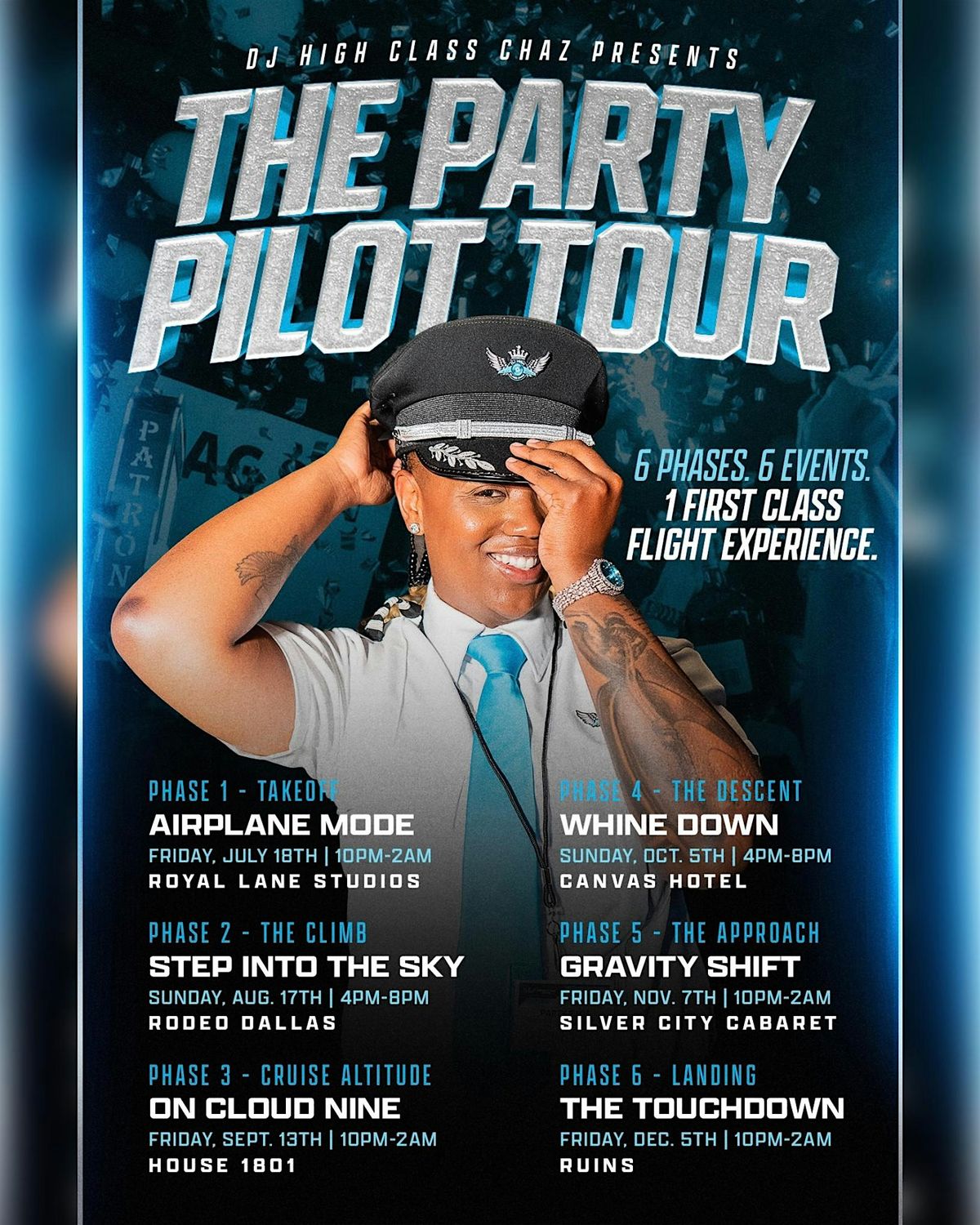 The Party Pilot Tour - Step into the Sky, 17 August | Event in Dallas | AllEvents