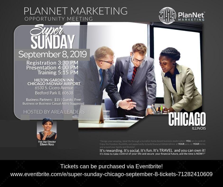 Super Sunday Chicago September 8 At Hilton Garden Inn Chicago