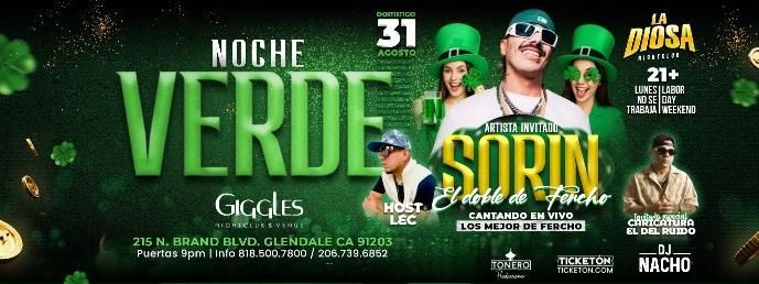 NOCHE VERDE EN GLENDALE, 31 August | Event in Glendale | AllEvents