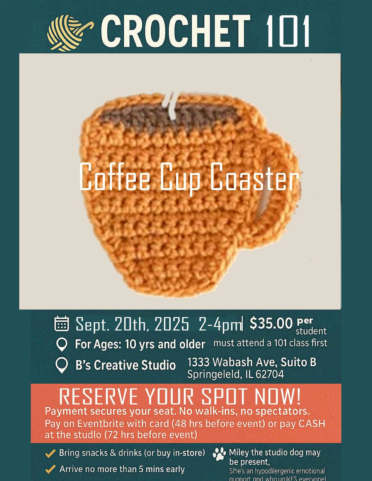Crochet Class for Beginners, 20 September | Event in Springfield | AllEvents