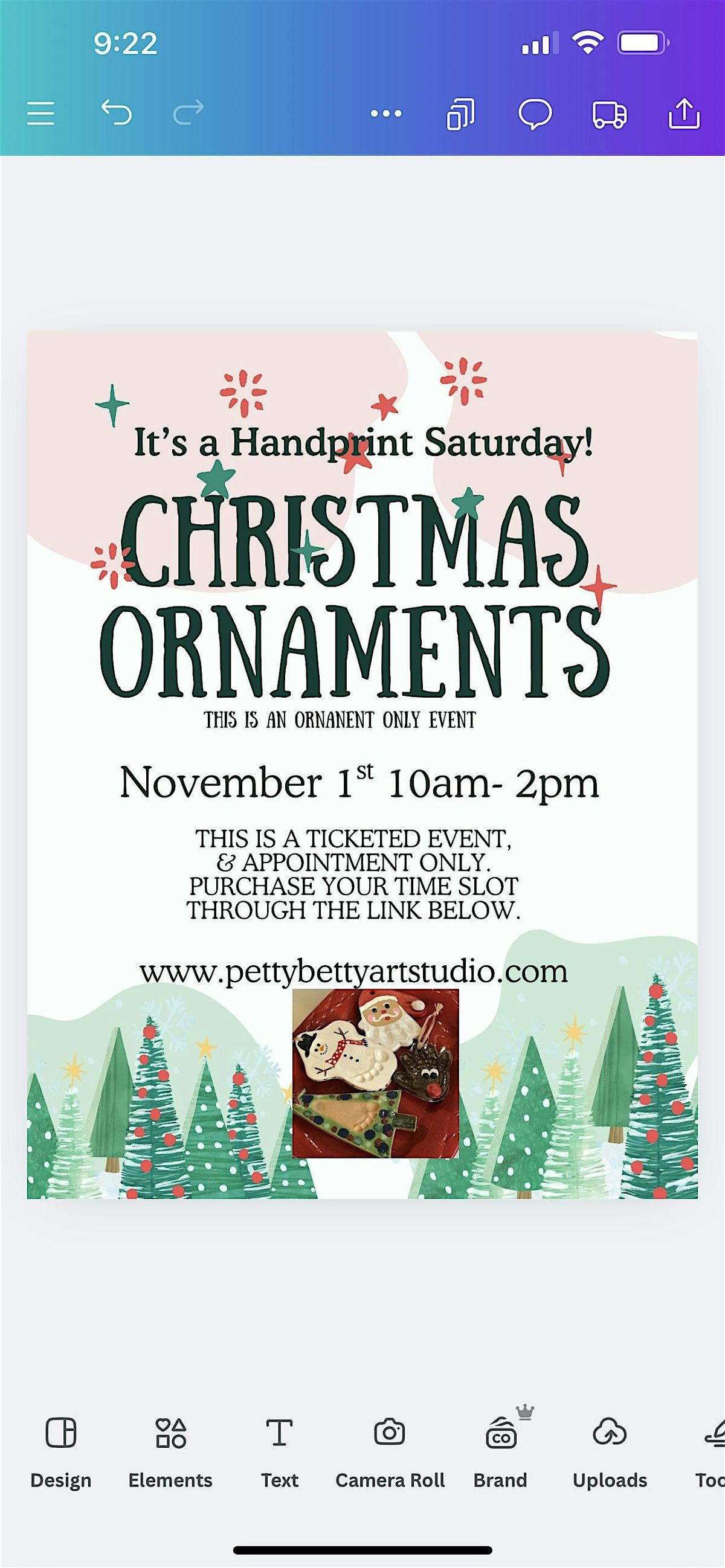 It’s a Handprint Saturday!- Christmas Ornaments Deadline, 1 November | Event in Tupelo | AllEvents