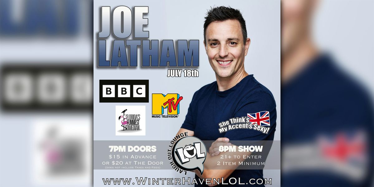 Joe Latham from BBC!, 18 July | Event in Winter Haven | AllEvents