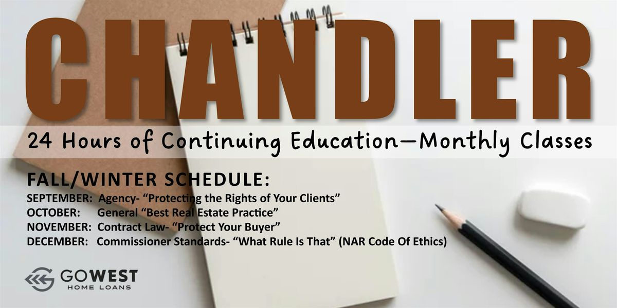 Chandler CE Class, 25 September | Event in Chandler | AllEvents