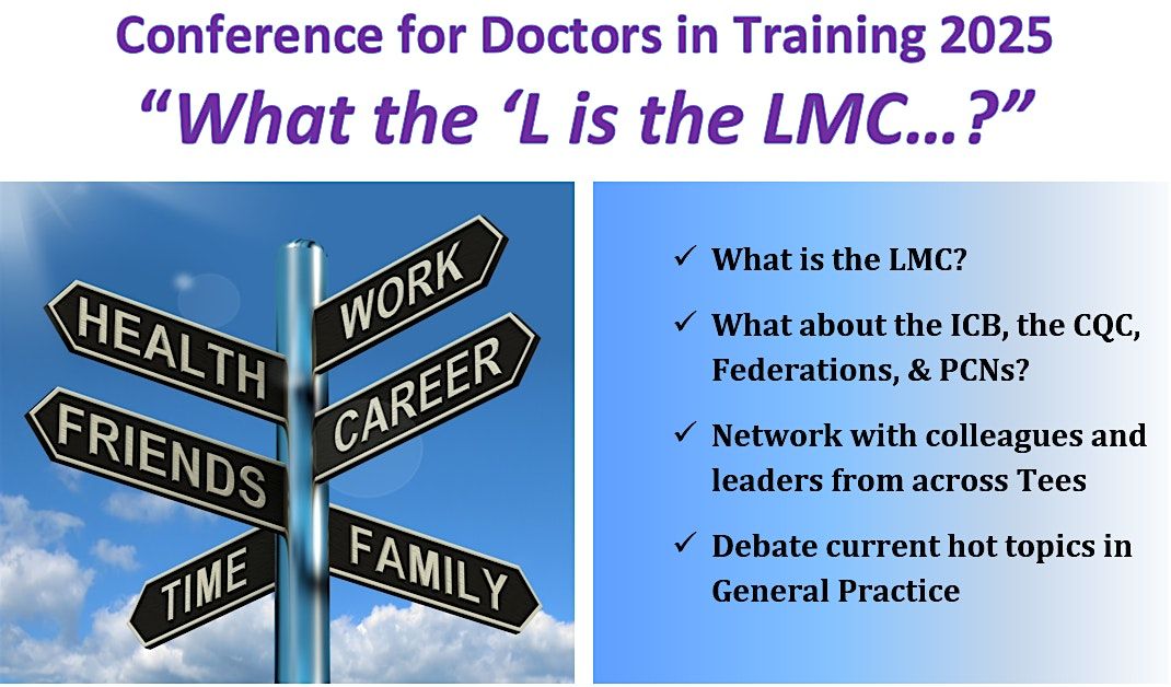 Doctors in Training Conference 2025, 23 July | Event in Middlesbrough | AllEvents