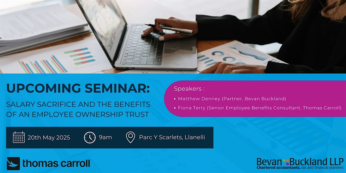 Salary Sacrifice and the Benefits of an Employee Ownership Trust, 20 May | Event in Llanelli | AllEvents