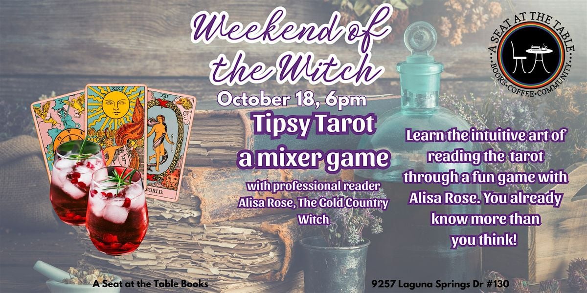 Weekend of the Witch: Tipsy Tarot Mixer, 18 October | Event in Elk Grove | AllEvents