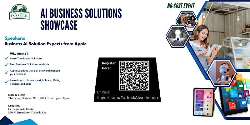 AI Business Solutions Showcase, 23 October | Event in Turlock | AllEvents